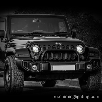 7 -дюймовые светодиодные фары Ангел Глаз Круглый Форы Jeep High Low Beam7 Круглые фары для грузовиков для грузовиков